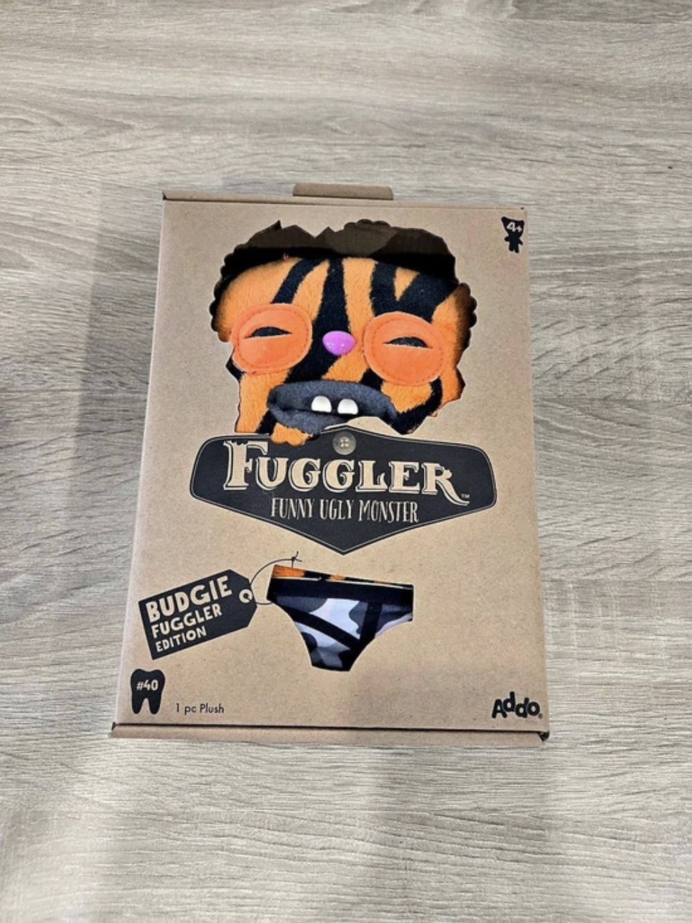 Budgie Fuggler Rabid Rabbit - Tiger Stuffed Animal in Orange & Black NWT #40 Zur